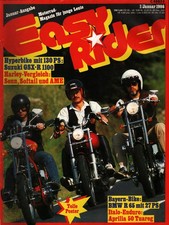 Zeitschrift Easy Rider #1 von 1986 Suzuki GSX R 1100 Harley Senn Softail AME BMW