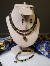 Halskette Collier Edelsteine