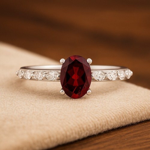 Granat diamant cocktail 925 - &,