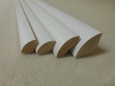 Viertelstab weiß lackiert