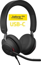 JABRA Evolve2 40 USB-C Stereo UC schwarz Kopfhörer Headset On-Ear B-Ware 