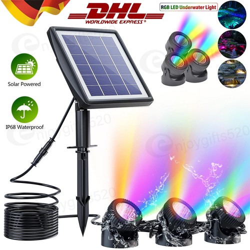 Rgb led solar teichbeleuchtung - rgb,