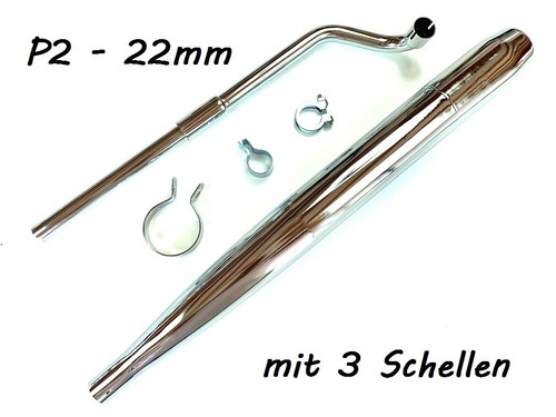 Set auspuff krümmer p2 - set, +