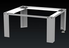 Erhöhung für Waschmaschine Trockner Untergestell Stahlgestell 30x62x50 cm B-Ware