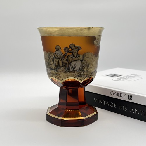 Antiker glas pokal - glas, i