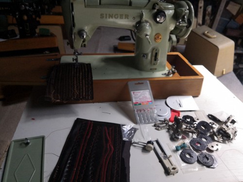 Singer 319k nähmaschine - nähmaschine, leder