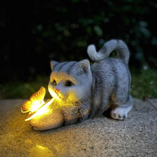 Katzenfigur garten deko - katzenfigur,
