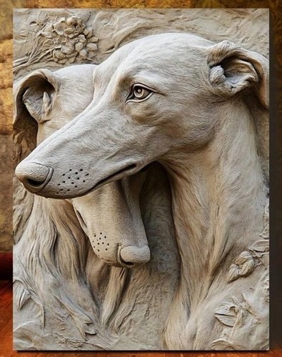 Leinwandbild whippet windhunde - leinwandbild,