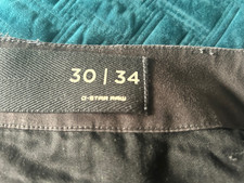 G-STAR RAW Cargohose ROXIC STRAIGHT TAPERED  W30 L34  scwarz