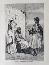 1876 People Of Athen Greece
