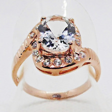 Oval Weißtopas Zirkonia Ring