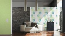 €1,12qm  1 Ro.AS Creation Vliestapete 95880-3 Esprit floral weiß blau hellgrün