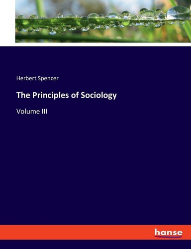 The principles sociology - of,