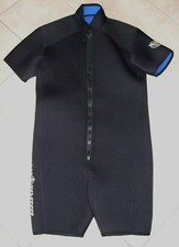 Herren Neoprenanzug Shorty Eisweste 5 mm Gr 56 XXL Schwarz Frontzipper BARAKUDA