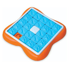 Nina Ottosson Challenge Slider Puzzle für Hunde, 37x37cm, orange/blau, 24 Fächer