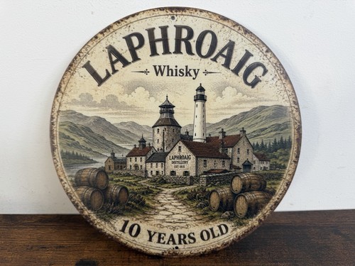 Blechschild laphroaig whisky - blechschild,