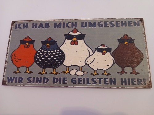 Holzschild mit spruch - mit, neu