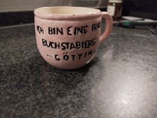Schiefe Große Tasse,Teetasse ,Kakao ,Rosa. Ich Bin Eine Frau Buchstabiere Göttin