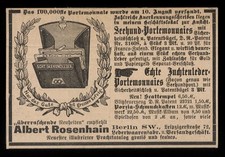Alte Werbung Reklame 1887