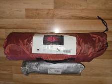 Louis Sponsor 2-Mann Zelt (Mondome), mit Überzelt, Rot / Schwarz – wie neu