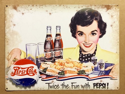 Pepsi cola twice the - fun, with