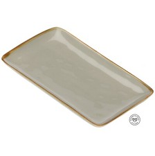 Teller rechteckig Steingut