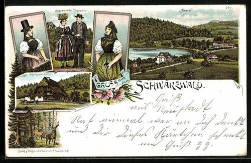 Lithographie titisee - lithographie,