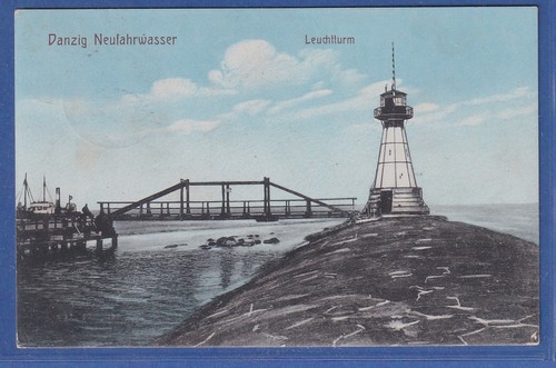 Danzig 1916 neufahrwasser - danzig, ak