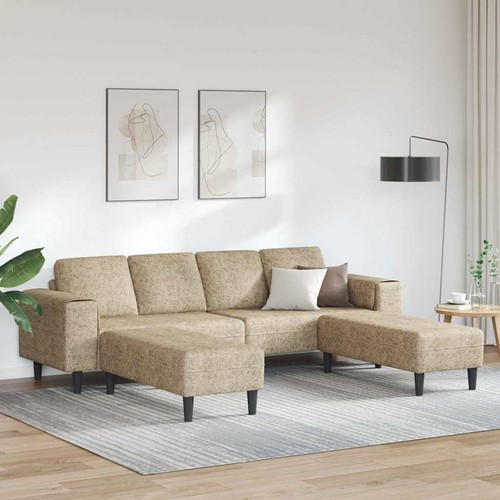 Sofa set braun faux wildleder - set,