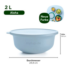 Tupperware Aloha Einz. 450ml 1L 2L 4L 7,5L 12L Tassen Becher Salatschüssel Peng