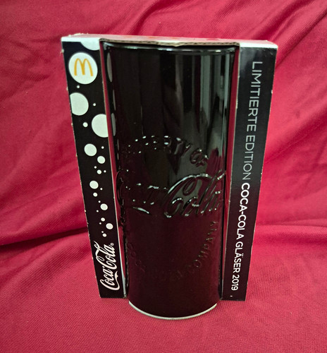Coca cola glas schwarz - glas,