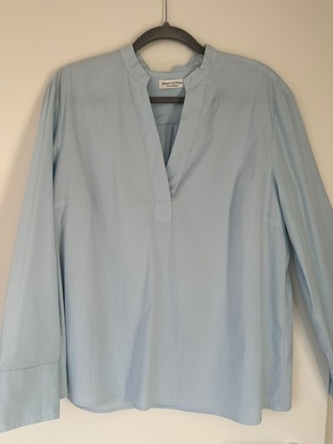 Hellblaue langarm bluse - gr., langarm-bluse
