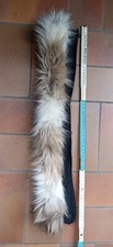 Webpelz Kragen ca. 55cm x 7cm mit Reißer hell Pelz Kunstpelz