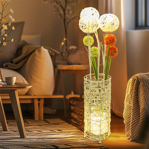 Dimmbare stehlampe mit regalen - dimmbare,