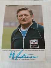 schalke 04 autogrammkarten um 1980 , Unterschriften teilweise gedruckt