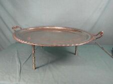 Tablett Standtablett Groß Edel Messing Beistelltisch Verziert Schale Orient 30c2