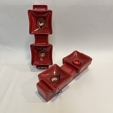 2 x vintage Keramik Wandlampe