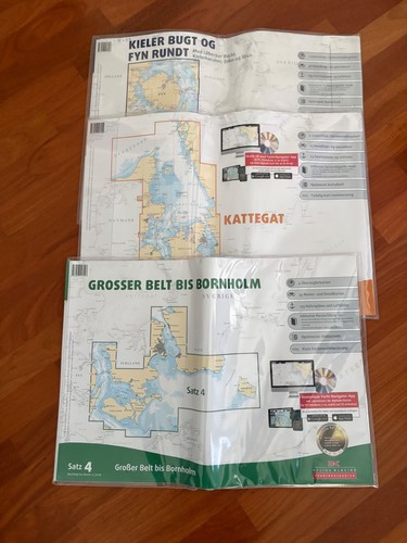Seekarten set delius - seekarten-set, 'delius