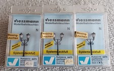 Viessmann 6473 Spur N Messing Leuchten  3 schwarze  Park Laterne 2-flammig OVP