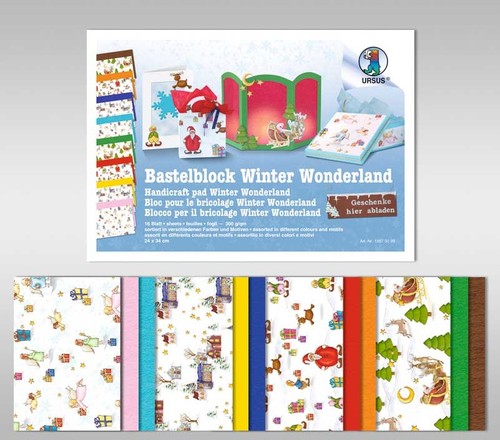 Bastelmappe bastelblock winter - bastelmappe,