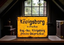 Ortsschild Königsberg in Ostpreußen Preußen Metallschild Schild Alu