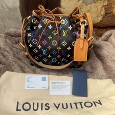 Original Louis Vuitton Monogram Multicolor Noir Sac Noe Schultertasche Gebraucht