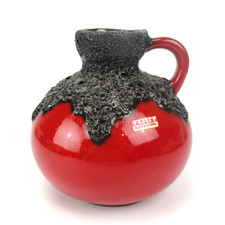 Roth Keramik Vase Fat Lava