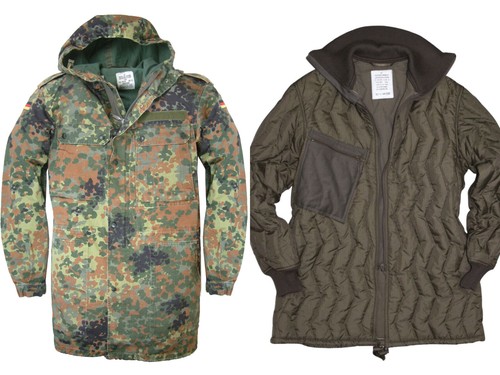 Bundeswehr parka mit - bundeswehr, kapuze