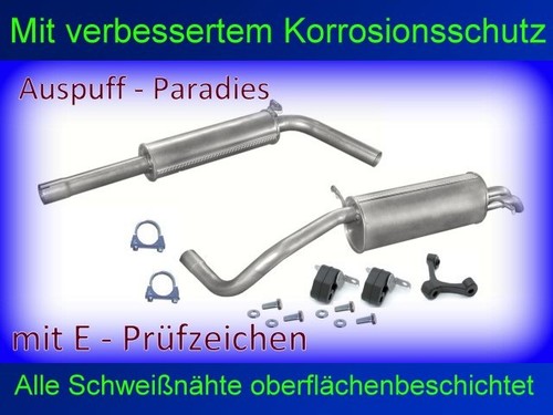Abgasanlage auspuff endtopf - abgasanlage,