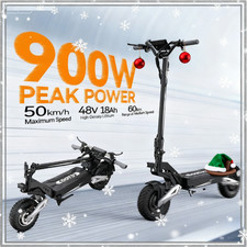 OOTD T10 Elektro-Scooter 500W 48V18Ah 11Zoll Offroad Klappbar E-Scooter Bis 60km