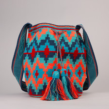 Wayuu Tasche handgehäkelt aus Kolumbien Handgemachte Tasche im Boho Ethno Style