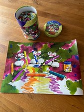 Diddl Puzzle in der Dose, Retro, Rarität 500 Teile, Diddl als Maler Zeichner