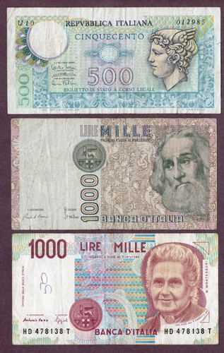 Italien 500 x - x, lire