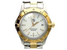 Original Tag Heuer Aquaracer Damen Uhr in Edelstahl vergoldet